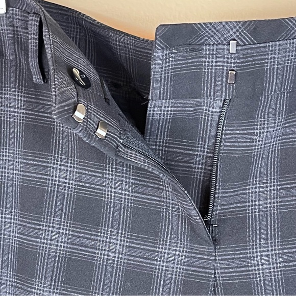 Mexx - UK Size 14 Trouser Pants in Black & Gray Plaid - Picture 6 of 11